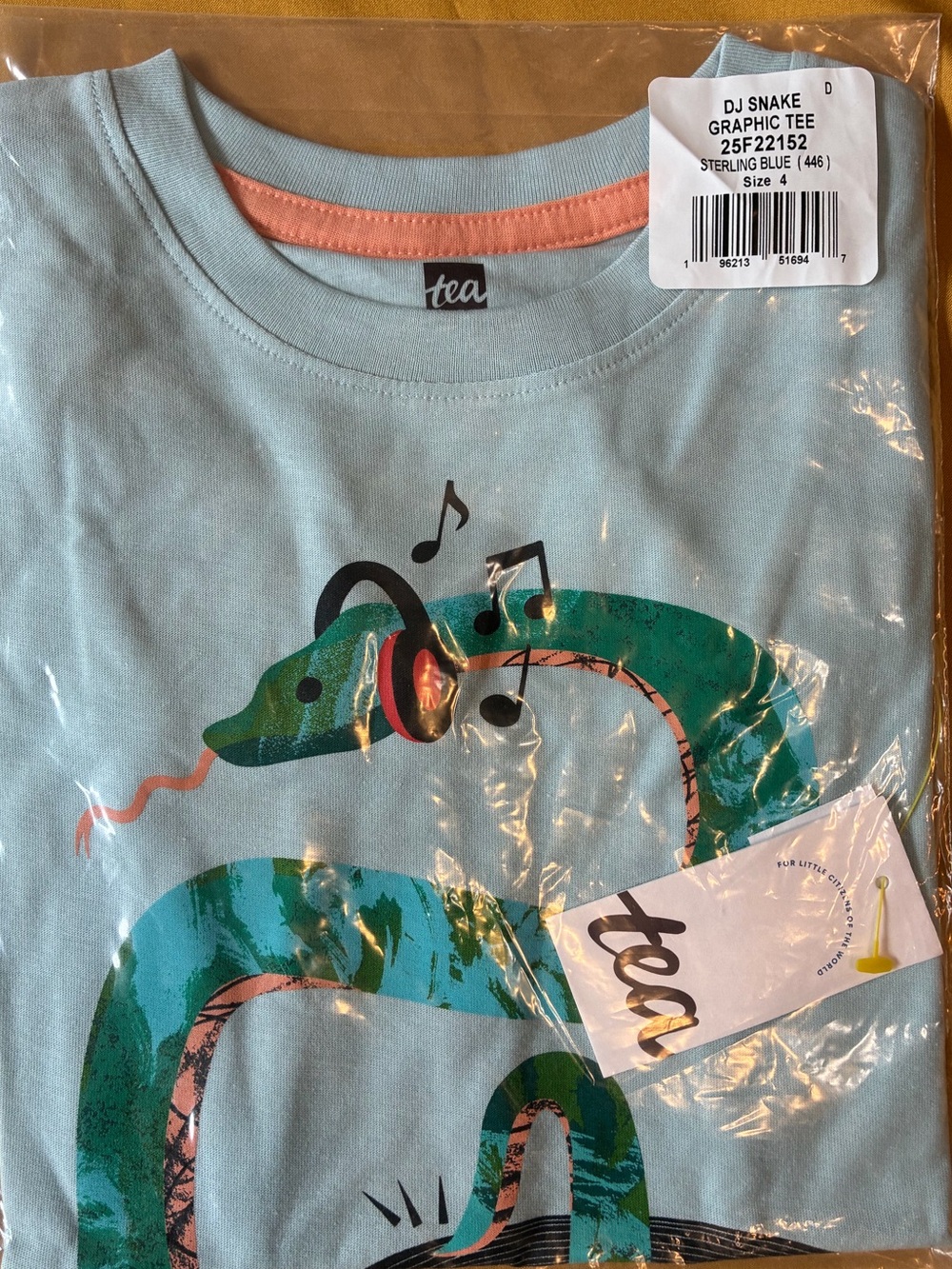 🎧🐍 Tea Collection DJ Snake Graphic Tee | 4T | NIP